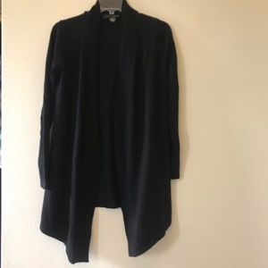 Black long cardigan, size small